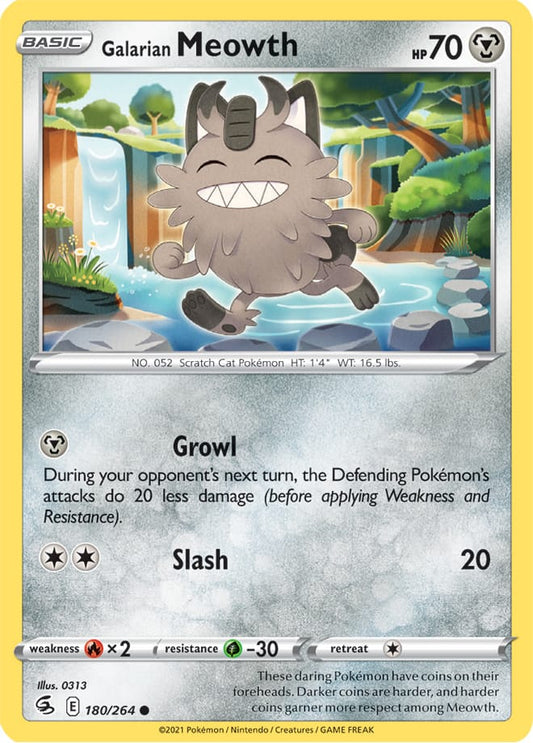 Fusion Strike 180/264 Galarian Meowth