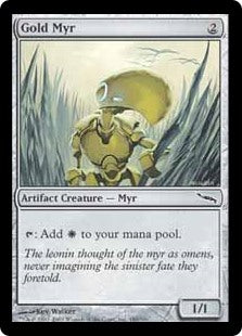 Mirrodin 180/306 Gold Myr