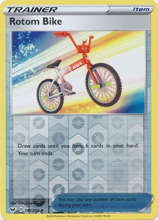 Sword & Shield 181/202 Rotom Bike (Reverse Holo)