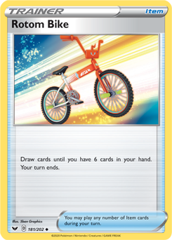 Sword & Shield 181/202 Rotom Bike