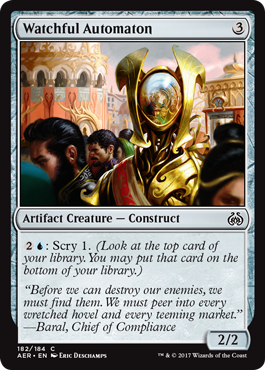 Aether Revolt 182/184 Watchful Automaton