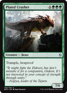 Battle for Zendikar 183/274 Plated Crusher