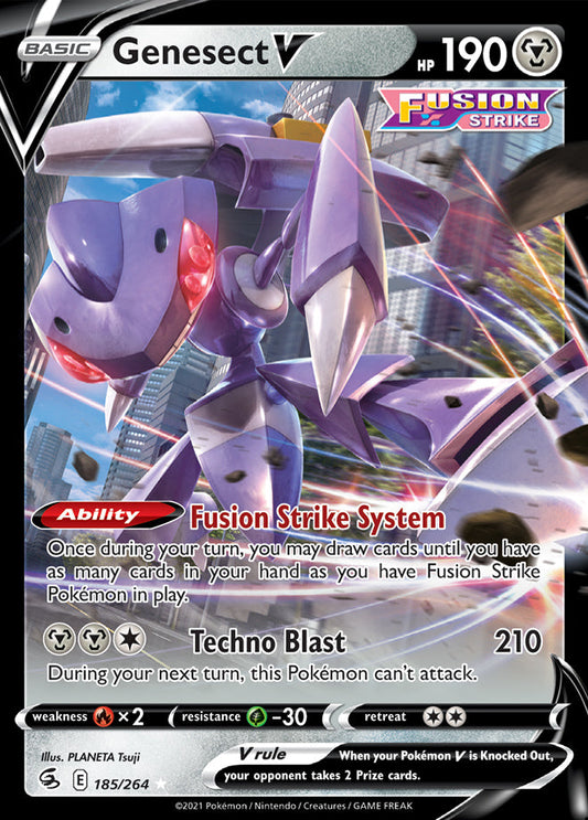 Fusion Strike 185/264 Genesect V (Half Art)