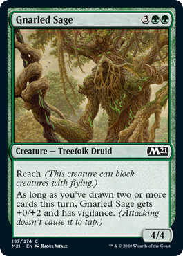 Core Set 2021 187/274 Gnarled Sage