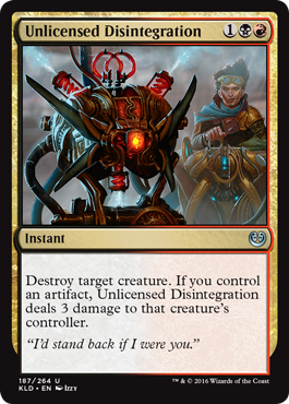 Kaladesh 187/264 Unlicensed Disintegration