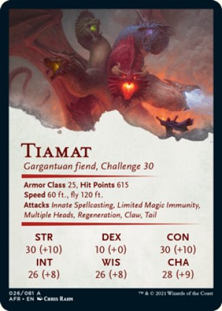 Adventures in the Forgotten Realms Art Series 26/81 Tiamat - Chris Rahn