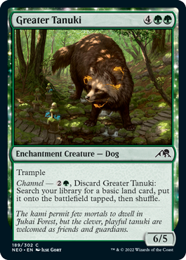 Kamigawa: Neon Dynasty 189/302 Greater Tanuki (Foil)