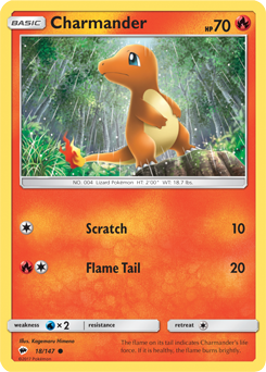 Burning Shadows 018/147 Charmander