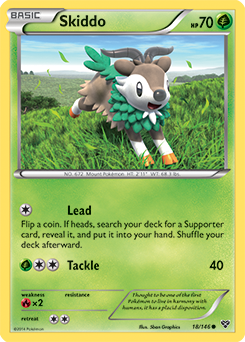 XY Base Set 018/146 Skiddo (Reverse Holo)