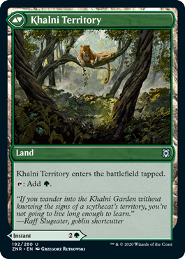 Zendikar Rising 192/280 Khalni Ambush//Khlani Territory