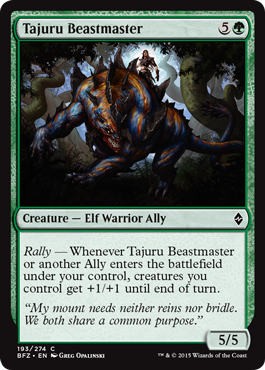 Battle for Zendikar 193/274 Tajuru Beastmaster