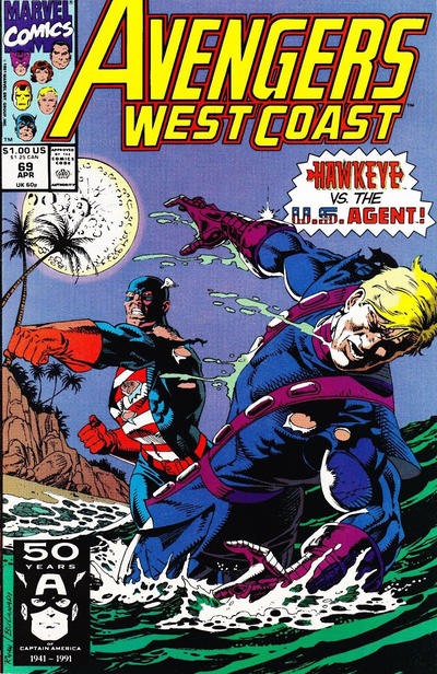 Avengers West Coast #69 Marvel Comics (1985)