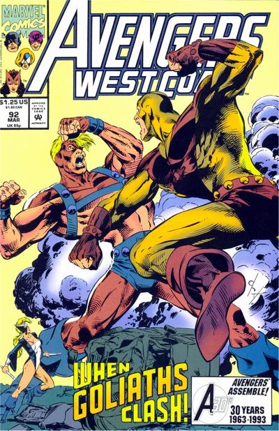 Avengers West Coast #92 Marvel Comics (1985)