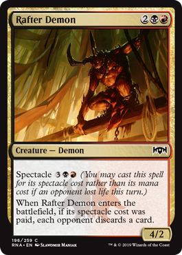 Ravnica Allegiance 196/259 Rafter Demon