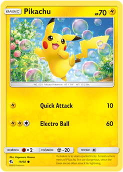 Hidden Fates 19/68 Pikachu