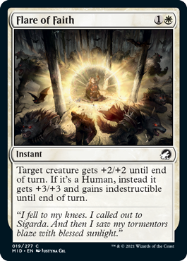 Innistrad: Midnight Hunt 019/277 Flare of Faith