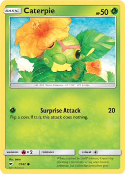 Burning Shadows 001/147 Caterpie