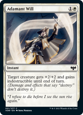 Innistrad: Crimson Vow 001/277 Adamant Will