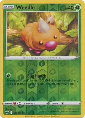 Vivid Voltage 001/185 Weedle (Reverse Holo)