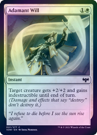 Innistrad: Crimson Vow 001/277 Adamant Will (Foil)