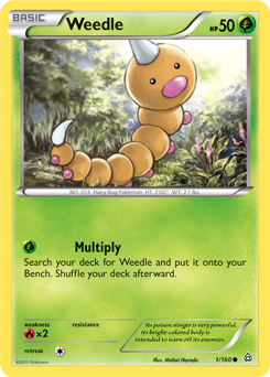 Primal Clash 001/160 Weedle