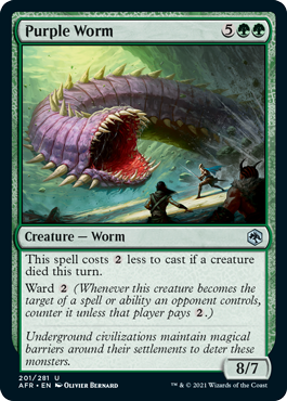 Adventures in the Forgotten Realms 201/281 Purple Worm (Foil)