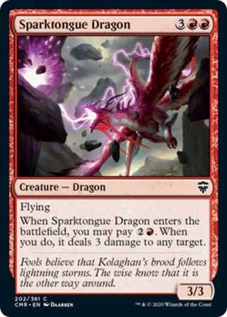 Commander Legends 202/361 Sparktongue Dragon