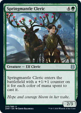 Zendikar Rising 205/280 Springmantle Cleric