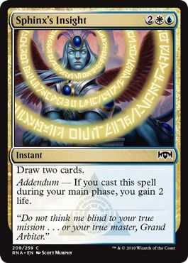 Ravnica Allegiance 209/259 Sphinx's Insight