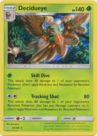 Cosmic Eclipse 020/236 Decidueye (Holo)