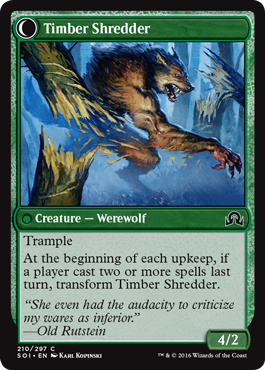 Shadows Over Innistrad 210/297 Hinterland Logger/Timber Shredder