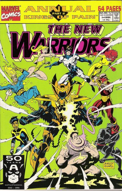 The New Warriors Annual #1 Marvel Comics (1991)