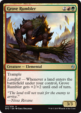 Battle for Zendikar 211/274 Grove Rumbler