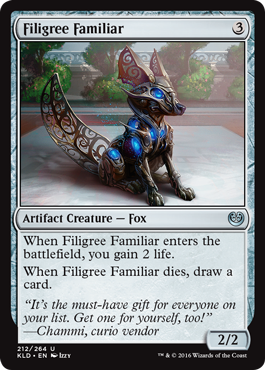 Kaladesh 212/264 Filigree Familiar