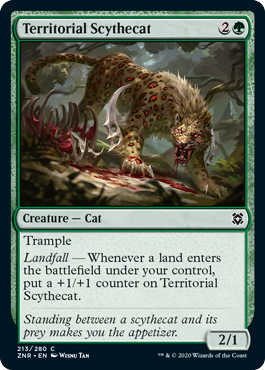 Zendikar Rising 213/280 Territorial Scythecat