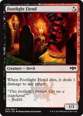 Ravnica Allegiance 216/259 Footlight Fiend