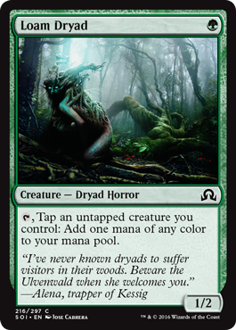 Shadows Over Innistrad 216/297 Loam Dryad