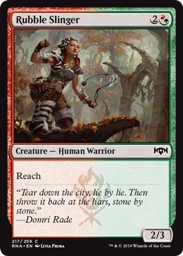 Ravnica Allegiance 217/259 Rubble Slinger