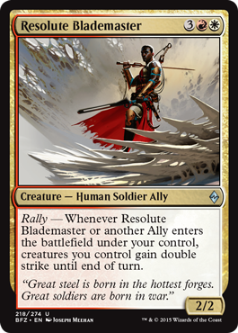 Battle for Zendikar 218/274 Resolute Blademaster