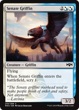 Ravnica Allegiance 219/259 Senate Griffin