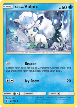 Guardians Rising 021/145 Alolan Vulpix