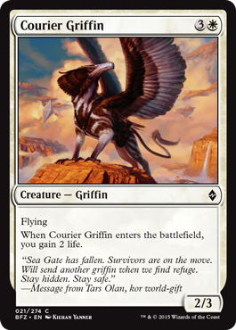 Battle for Zendikar 021/274 Courier Griffin