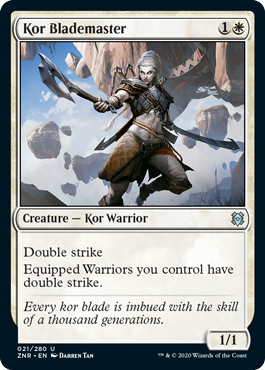 Zendikar Rising 021/280 Kor Blademaster (Foil)