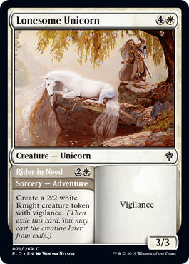 Throne of Eldraine 021/269 Lonesome Unicorn