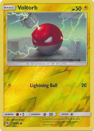 Hidden Fates 21/68 Voltorb (Reverse Holo)