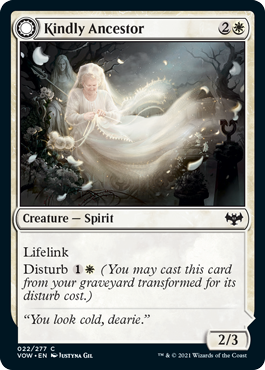 Innistrad: Crimson Vow 022/277 Kindly Ancestor//Ancestor's Embrace