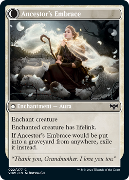 Innistrad: Crimson Vow 022/277 Kindly Ancestor//Ancestor's Embrace