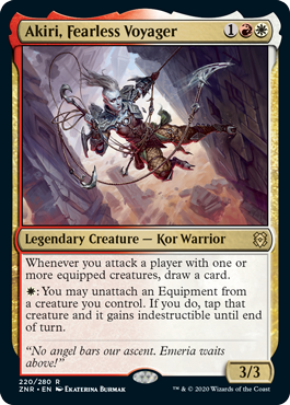 Zendikar Rising 220/280 Akiri, Fearless Voyager