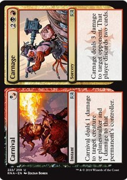 Ravnica Allegiance 222/259 Carnival//Carnage