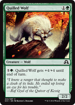 Shadows Over Innistrad 222/297 Quilled Wolf